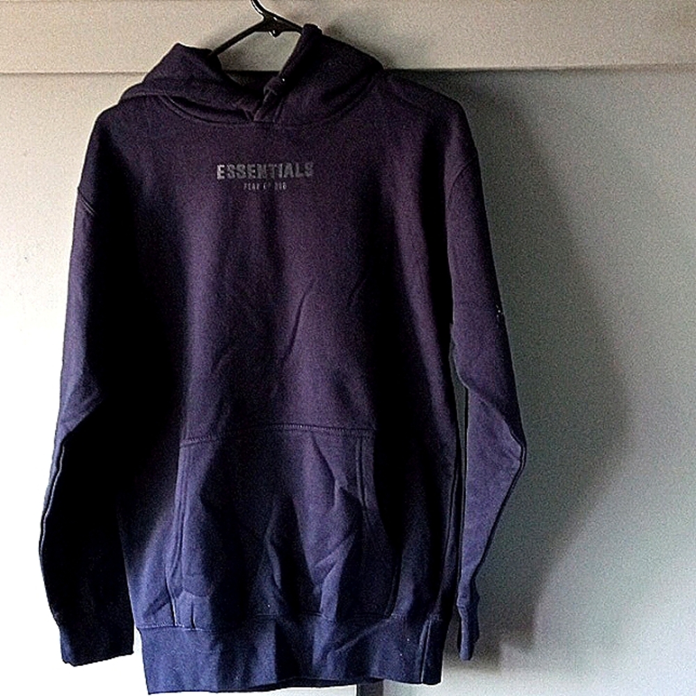 Essentials mens hoodie navy blue